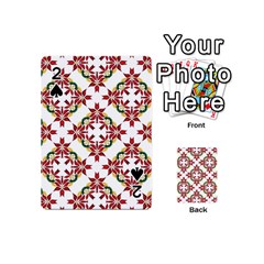 Christmas Wallpaper Background Playing Cards 54 (mini)