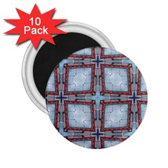 Pattern Cross Geometric Shape 2 25  Magnets (10 Pack)  by Pakrebo