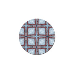 Pattern Cross Geometric Shape Golf Ball Marker by Pakrebo