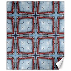 Pattern Cross Geometric Shape Canvas 8  X 10  by Pakrebo