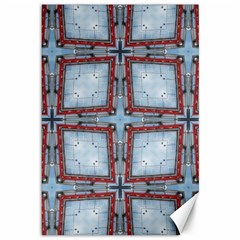 Pattern Cross Geometric Shape Canvas 12  X 18  by Pakrebo