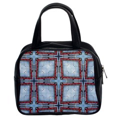 Pattern Cross Geometric Shape Classic Handbag (two Sides) by Pakrebo