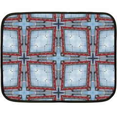 Pattern Cross Geometric Shape Double Sided Fleece Blanket (mini)  by Pakrebo