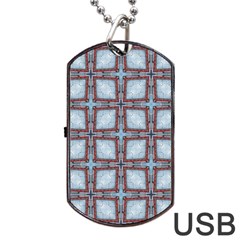 Pattern Cross Geometric Shape Dog Tag Usb Flash (one Side) by Pakrebo