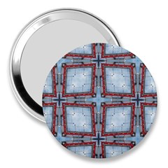 Pattern Cross Geometric Shape 3  Handbag Mirrors by Pakrebo