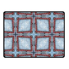 Pattern Cross Geometric Shape Double Sided Fleece Blanket (small)  by Pakrebo