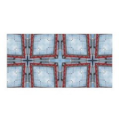 Pattern Cross Geometric Shape Satin Wrap by Pakrebo