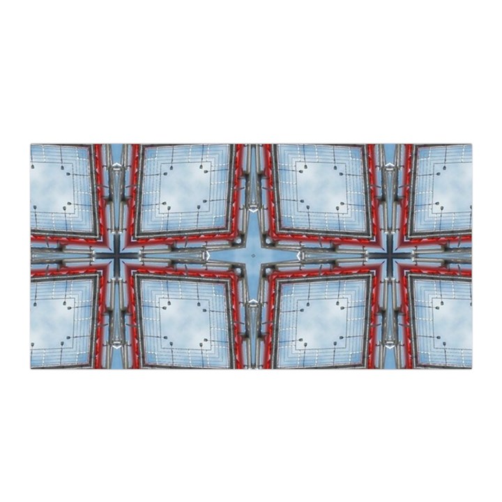 Pattern Cross Geometric Shape Satin Wrap