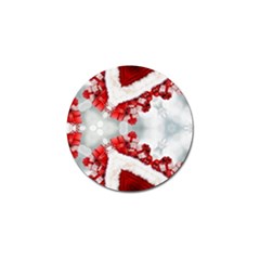 Christmas Background Tile Gifts Golf Ball Marker by Pakrebo