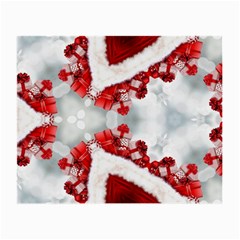 Christmas Background Tile Gifts Small Glasses Cloth (2-side) by Pakrebo