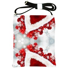 Christmas Background Tile Gifts Shoulder Sling Bag