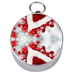 Christmas Background Tile Gifts Silver Compasses by Pakrebo