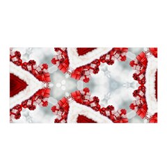 Christmas Background Tile Gifts Satin Wrap by Pakrebo