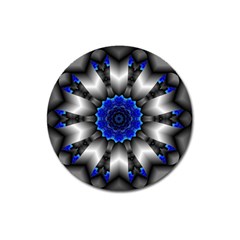 Kaleidoscope Abstract Round Magnet 3  (round) by Pakrebo