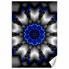 Kaleidoscope Abstract Round Canvas 12  X 18  by Pakrebo