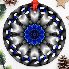 Kaleidoscope Abstract Round Ornament (round Filigree) by Pakrebo