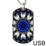 Kaleidoscope Abstract Round Dog Tag USB Flash (One Side) Front