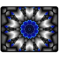 Kaleidoscope Abstract Round Double Sided Fleece Blanket (medium)  by Pakrebo