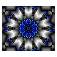 Kaleidoscope Abstract Round Double Sided Flano Blanket (small)  by Pakrebo