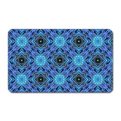 Blue Tile Wallpaper Texture Magnet (rectangular) by Pakrebo