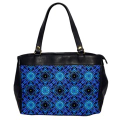 Blue Tile Wallpaper Texture Oversize Office Handbag by Pakrebo