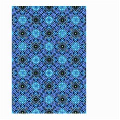 Blue Tile Wallpaper Texture Small Garden Flag (two Sides) by Pakrebo