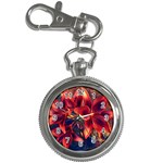 Red Lillies Bloom Flower Plant Key Chain Watches Front