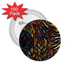 Stained Glass Window Glass Colorful 2 25  Buttons (100 Pack)  by Pakrebo