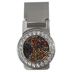 Stained Glass Window Glass Colorful Money Clips (cz)  by Pakrebo