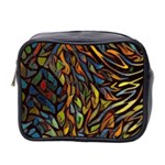 Stained Glass Window Glass Colorful Mini Toiletries Bag (Two Sides) Front