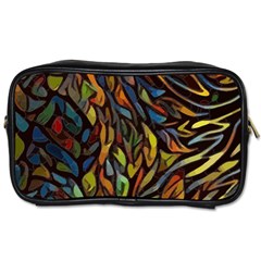 Stained Glass Window Glass Colorful Toiletries Bag (one Side) by Pakrebo