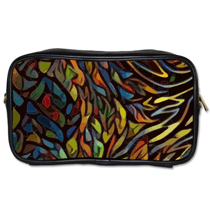 Stained Glass Window Glass Colorful Toiletries Bag (One Side)