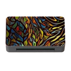 Stained Glass Window Glass Colorful Memory Card Reader With Cf by Pakrebo