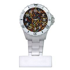 Stained Glass Window Glass Colorful Plastic Nurses Watch by Pakrebo