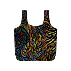 Stained Glass Window Glass Colorful Full Print Recycle Bag (s)