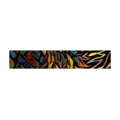 Stained Glass Window Glass Colorful Flano Scarf (mini) by Pakrebo