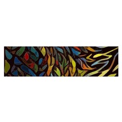 Stained Glass Window Glass Colorful Satin Scarf (oblong) by Pakrebo