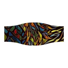 Stained Glass Window Glass Colorful Stretchable Headband by Pakrebo