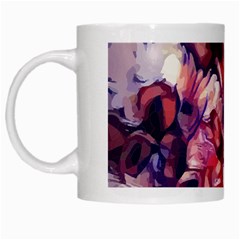 Flowers Bouquets Vintage Pop Art White Mugs