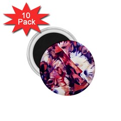 Flowers Bouquets Vintage Pop Art 1.75  Magnets (10 pack) 