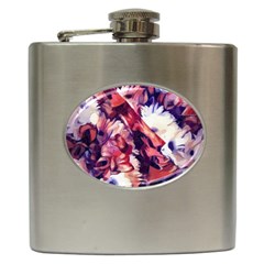 Flowers Bouquets Vintage Pop Art Hip Flask (6 oz)