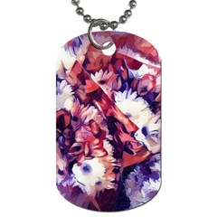 Flowers Bouquets Vintage Pop Art Dog Tag (Two Sides)