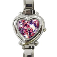 Flowers Bouquets Vintage Pop Art Heart Italian Charm Watch