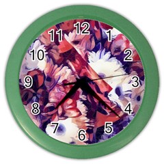 Flowers Bouquets Vintage Pop Art Color Wall Clock