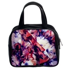 Flowers Bouquets Vintage Pop Art Classic Handbag (Two Sides)