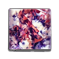 Flowers Bouquets Vintage Pop Art Memory Card Reader (Square 5 Slot)