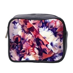 Flowers Bouquets Vintage Pop Art Mini Toiletries Bag (Two Sides)