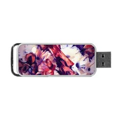 Flowers Bouquets Vintage Pop Art Portable USB Flash (One Side)