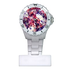 Flowers Bouquets Vintage Pop Art Plastic Nurses Watch