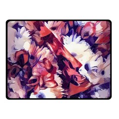 Flowers Bouquets Vintage Pop Art Double Sided Fleece Blanket (Small) 